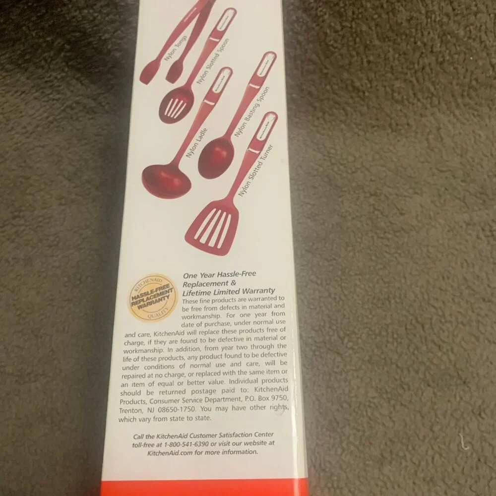 Kitchenaid Cook's 5 Piece Culinary Utensil Set (Red)
